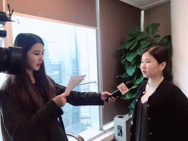 团队张晓敏律师进行《广视新闻》的采访